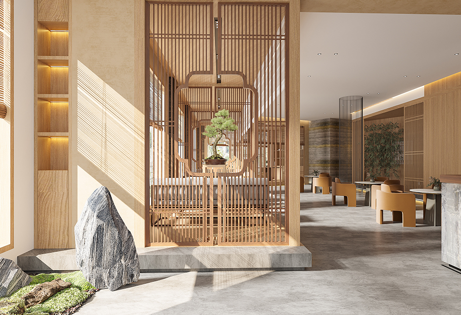 西安新中式風格茶樓裝修設計